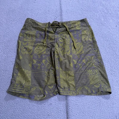 Reyn Spooner Shorts Mens 36 Green Board Surf Beach Hawaiian Floral Outdoors - Image 1 of 4