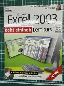 Microsoft EXCEL 2003 Lernkurs, TOP LERNKURS für EXCEL! FRANZIS VERLAG, NAGELNEU! - Bild 1 von 4