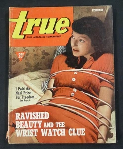 Vintage February 1942 True Magazine Men's Adventure Pulp Nazi Story - Picture 1 of 3