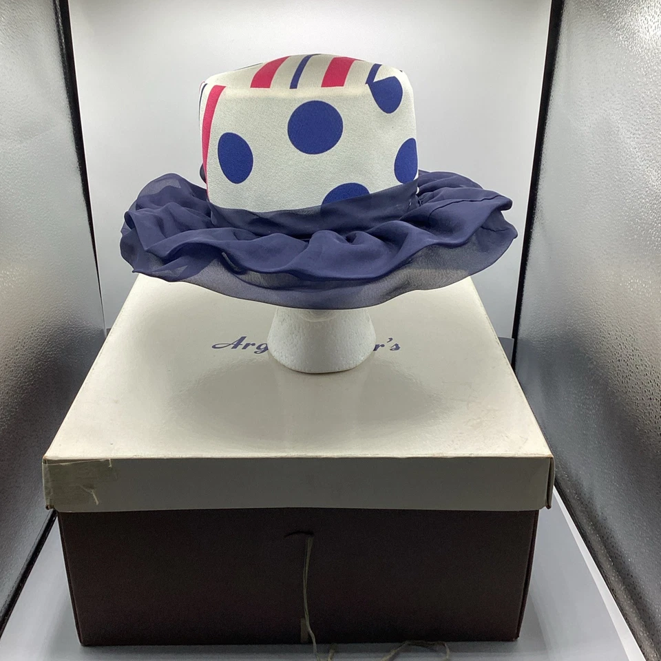 Sombrero vintage multicolor para mujer con caja original  Foto 1 de 4