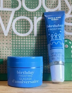 Bath & Body Works BIRTHDAY FROSTING Lippenpeeling & Lipgloss (NEU&versiegelt) - Bild 1 von 3