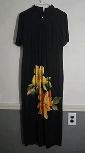 Willy's New York Vintage 80er 90er Y2K Qipao asiatisch inspiriertes Maxikleid Damen 14 - Bild 1 von 13