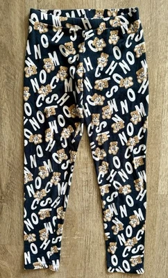 Moschino Teen Girls Teddy Bear Print Leggings Black Size 152 cm 12Y - Image 1 of 4