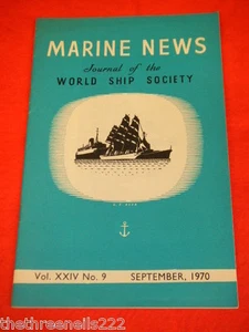 MARINE NEWS - SEPT 1970 VOL XXlV # 9 - Picture 1 of 1