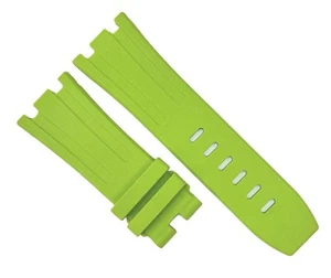 New High Quality 28x24 mm Plain Green Color Special Rubber Band for AP Watches - Picture 1 of 2