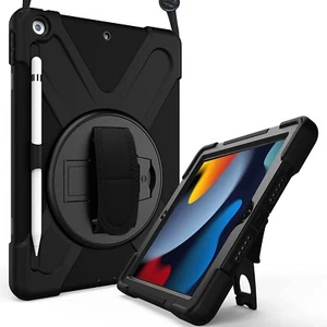 For IPad 10.2" Case Heavy Duty Shockproof Protective Rugged Case With Holder US - Photo 1 sur 5