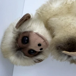 VINTAGE SILKY PLUSH MONKEY 6" MOHAIR FEEL KAMAR JAPAN 1966 TOY LONG TAIL 1960's - Picture 1 of 7