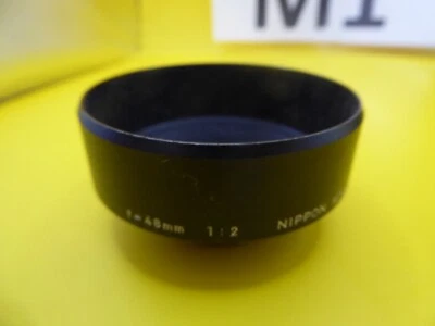 rare Nikon Nippon Kogaku Tokyo 48mm Black Metal Threaded Lens Hood - Image 1 of 4