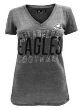 New Era Women's NFL Philadelphia Eagles Sequins Football Tee T-Shirt V-Neck