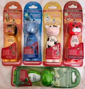 5er SET BRUSH BUDDIES POPPIN ZAHNBÜRSTEN, Nagelneu - Bild 1 von 3