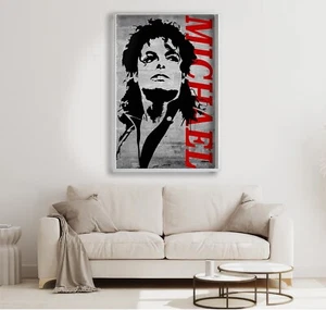 King Of Pop Music Michael Jackson Silhouette 24x36, 11x17 Inch Poster - Bild 1 von 4