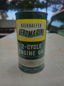 KIEKHAEFER Oldtimer 2-Takt 12 OZ Außenborder Öl Metall Dose VOLL UNGEÖFFNET. - Bild 1 von 10