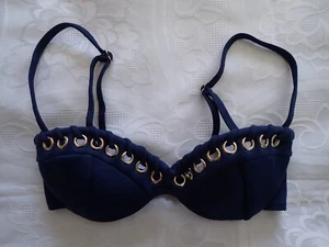 KOOKAI, Venice Bikini Top in Size 1, Colour in Navy - Picture 1 of 2