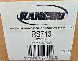 [Rancho RS713] Rear Leaf Spring Axle U-Bolt Kit for 1969-1975 Jeep CJ5 CJ6 - Picture 1 of 4