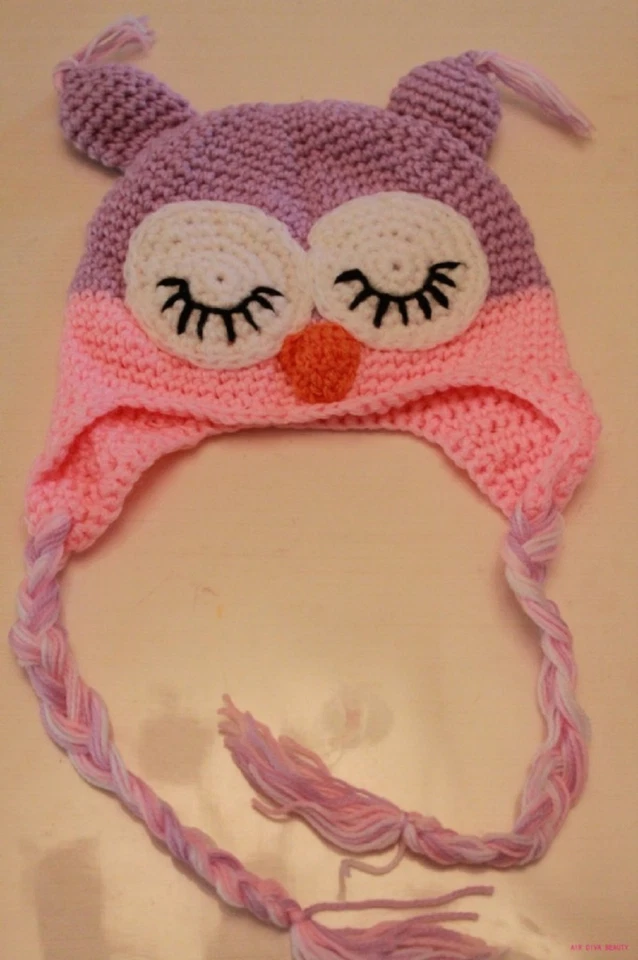 Chapéu gorros festa esqui quente malha crochê bonito papagaio bebê meninas crianças boné adereço - Imagem 1 de 1