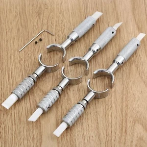 Rotary Swivel Knife Nicking Tool Leather Handwork Tool Inclined Flat Knife Head - Picture 1 of 11