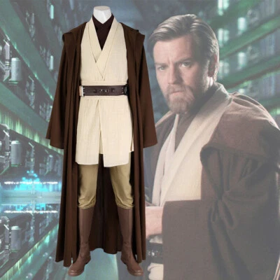 Disfraz de Obi-Wan Kenobi Star Wars: Episodio III - Traje de Cosplay de La Venganza de los Sith Foto 1 de 4