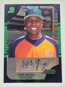 2005 Bowman Chrome Draft Baseball Delmon Young #BDP139 Tampa Bay Devil Rays MLB - Picture 1 of 2