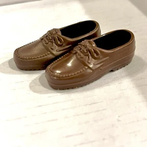 Barbie Shoes ~ Fashionistas Fever ~ KEN Allen Grandpa BROWN CASUAL LOAFERS - Picture 1 of 2