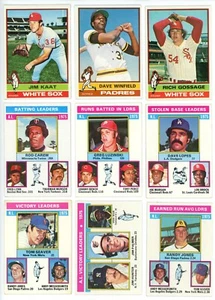 1976 Topps Partial Baseball Set 566 of 660 with Stars and HOF Players NM - Bild 1 von 5