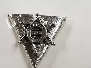 *Silver Sheriff's deputy collar tips - set of 2 - Picture 1 of 3