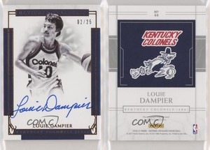 2016 Panini National Treasures Signatures Bronze /25 Louie Dampier #44 Auto HOF