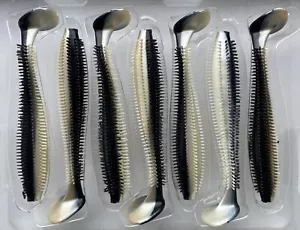 Fox Rage Spikey Shad 12cm BLACK N WHITE 1-Stück Gummifisch Zander Barsch Hecht - Bild 1 von 1
