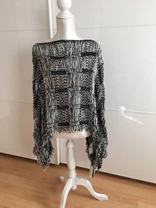 Damen Poncho Schwarz/Weiß NEU mit Eticket "Marc Cain" 99€ - Bild 1 von 11