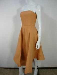 C/Meo Collective Cameo Making Waves Strapless Dress Size M Medium Peach - Picture 1 of 12