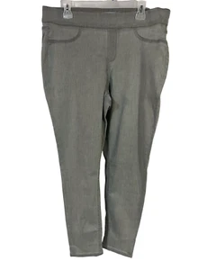 Denim & Co. Easy Stretch Denim Regular Pull-On Jeggings Grey 2 A386231 - Picture 1 of 9