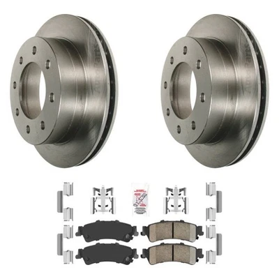 For Chevy Silverado 1500 HD 02-03 AmeriPRO Plain Rear Brake Kit w Ceramic Pads - Image 1 of 3