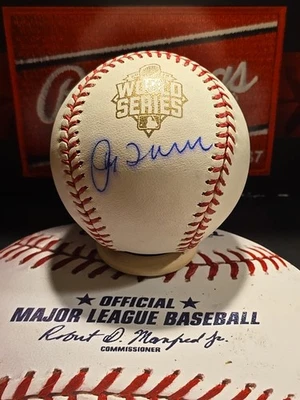 Joe Torre New York Yankees Firmado 2015 Serie Mundial Logo Béisbol Autografiado  Foto 1 de 4