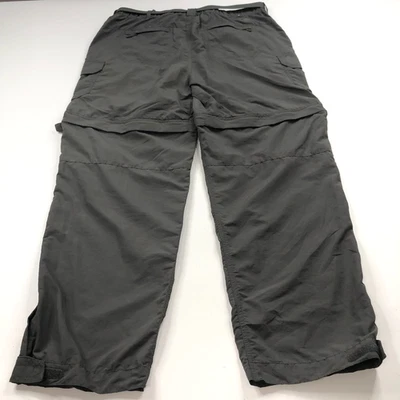 Pantalones de Senderismo REI 14 Petite (Ajuste 34W 29L) Convertibles Cremallera Carga Nylon Gris Foto 1 de 4