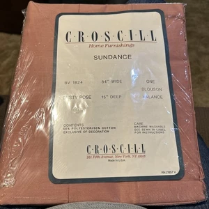 Croscill Sundance BLOUSON VOLANT Dusty Rose 84" x 15" Neu mit Etikett - Bild 1 von 8