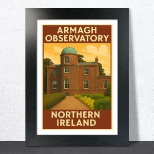 Armagh Observatory Travel Poster - Picture 1 of 7