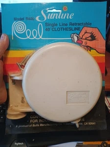 Vintage Sunline 40' Retractable Clothesline Reel Model R400 NOS - Picture 1 of 2
