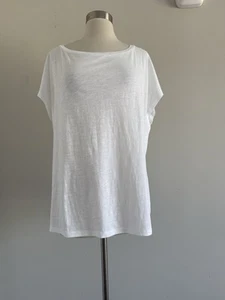 NUEVO TOP SIN MANGAS JERSEY 100% ALGODÓN ORGÁNICO EILEEN FISHER TALLA 1X - Imagen 1 de 7