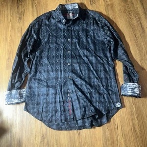 Robert Graham Flip Cuff Size XLT Shirt Knowledge Wisdom Truth - Picture 1 of 6