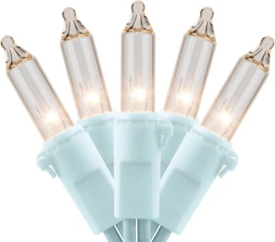 Luzes de Natal claras YULETIME com fio branco, 66 pés 200 unidades com certificação UL - Imagem 1 de 3