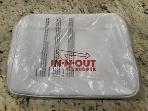 Bolso de Mano In N Out Cuero Blanco Falsificado Coleccionable Publicidad Difícil de Encontrar - Imagen 1 de 5