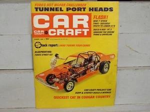 CAR CRAFT MAGAZINE Aug 1967-BLUEPRINTING FORD 427, DRAG TUNING YOUR CARBS - Bild 1 von 2