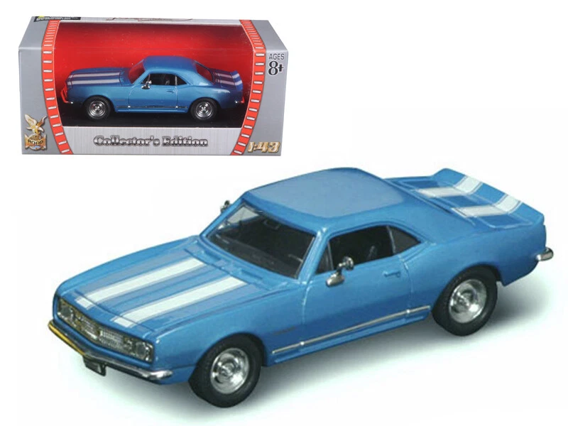 1967 Chevrolet Camaro Z-28 Blue 1/43 Diecast Model Car by Road Signature 94216BL