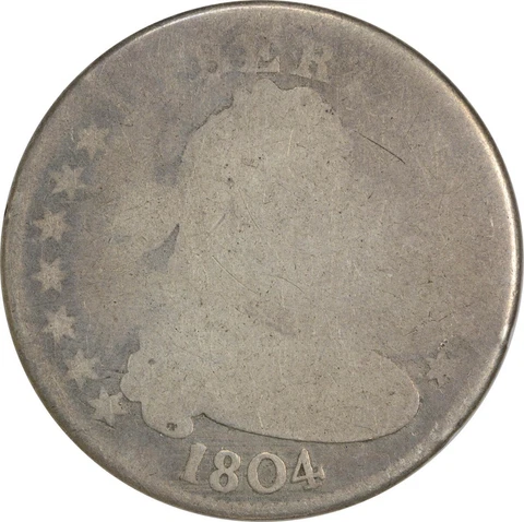 1804 Bust Silver Quarter AG Uncertified #249 Cover