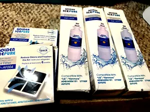 LG refrigerator water filter and air filter pack of 3 - LT700p & LT120F - Picture 1 of 5