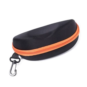 Portable Spectacle Case Zipper Glasses Protective Shell Container Box Lanyard ↷ - Picture 1 of 21