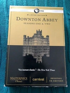 DOWNTON ABBEY –SEASON ONE & TWO - DVD, 6-DISC BOX SET R-1, LIKE NEW, FREE POST - Picture 1 of 2