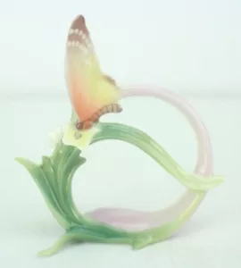 Franz Porcelain butterfly papillon napkin ring FZ00230 replacement EUC - Picture 1 of 28