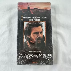 DANCES WITH WOLVES VHS TAPE RARE VINTAGE FACTORY SEALED (1990) (look & read!) - Picture 1 of 8