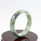 60mm Chinese Certified 100% Natural Green Black Xiu Jade Bracelet Bangle j5204