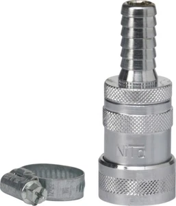 Vikan 0703US Stainless Steel Quick Connect Coupling with Shut Off Valve, 362 - Picture 1 of 1